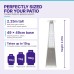 REALGLOW Pyramid patio heater 2.25m tall with 49 x 49cm base, fits up to 13kg propane cylinders
