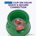 10kg Gaslight propane bottle clip-on valve connection for quick and secure BBQ gas regulator fitting